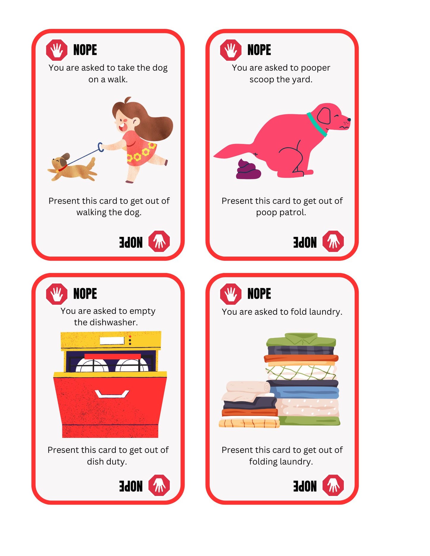 Give the Gift of Saying “NOPE!” to Chores