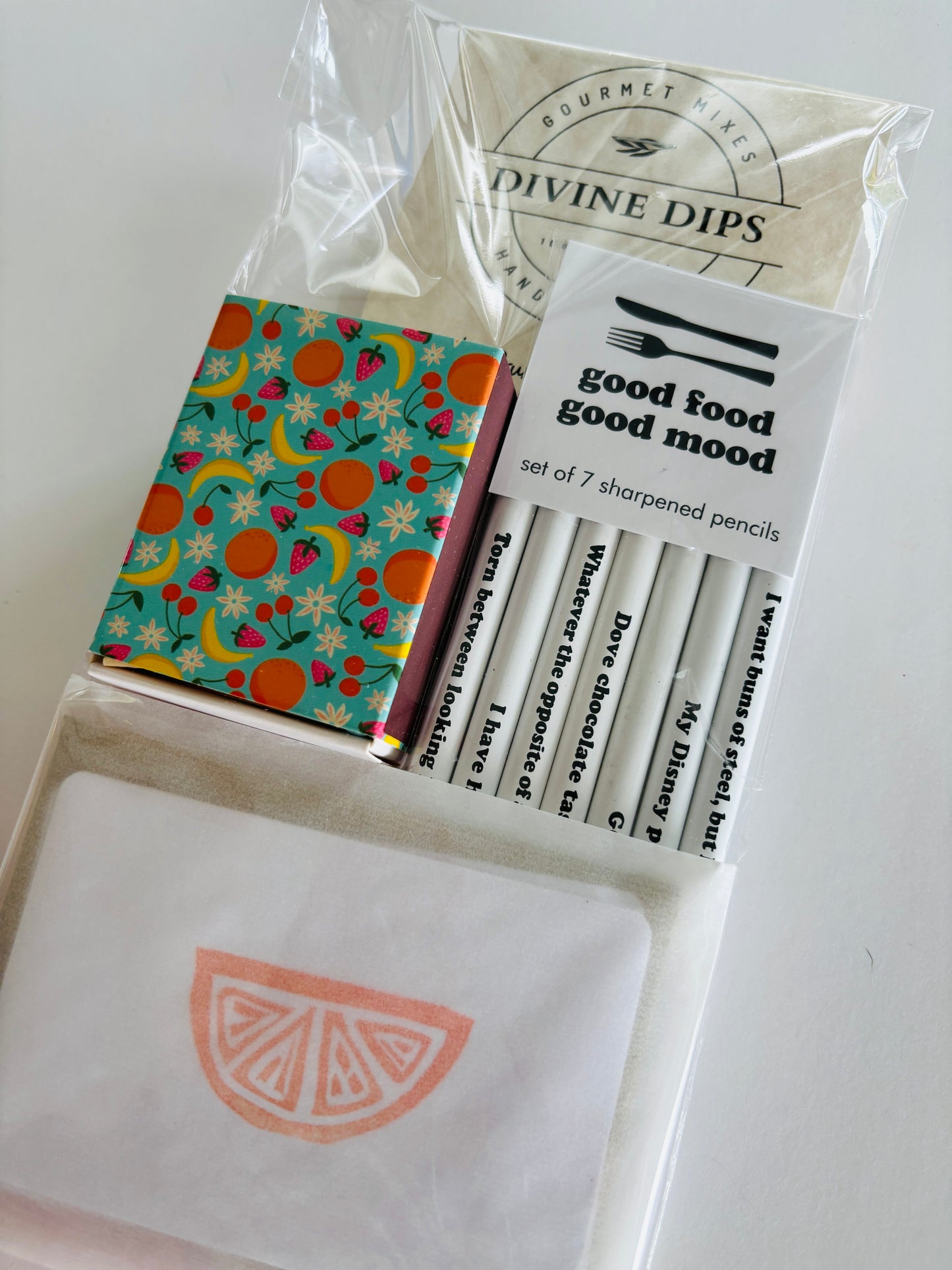 Orange You Cute! Orange Foodie Stocking Stuffer Set
