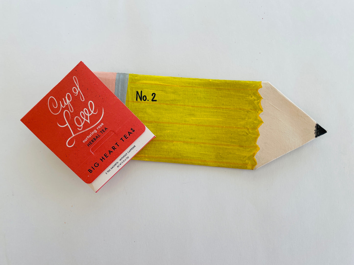 Cup of Love Tea in a Giant Pencil
