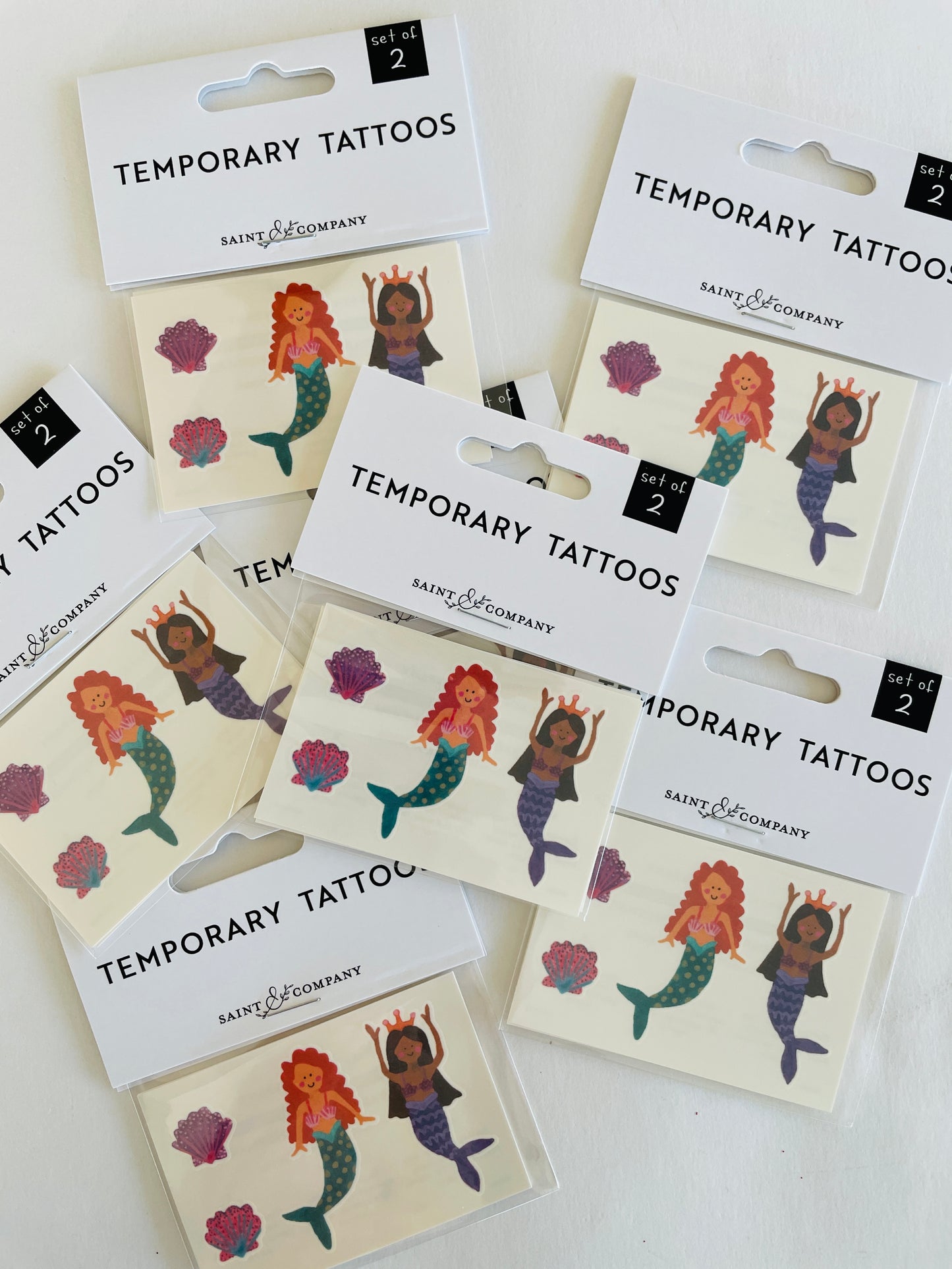 🧜♀️Temporary Mermaid Tattoos from Saint and Company– Magical Fun for Kids! 🧜♀️