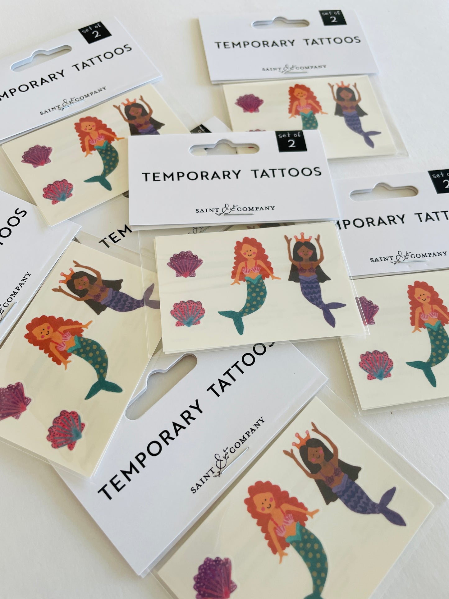 🧜♀️Temporary Mermaid Tattoos from Saint and Company– Magical Fun for Kids! 🧜♀️