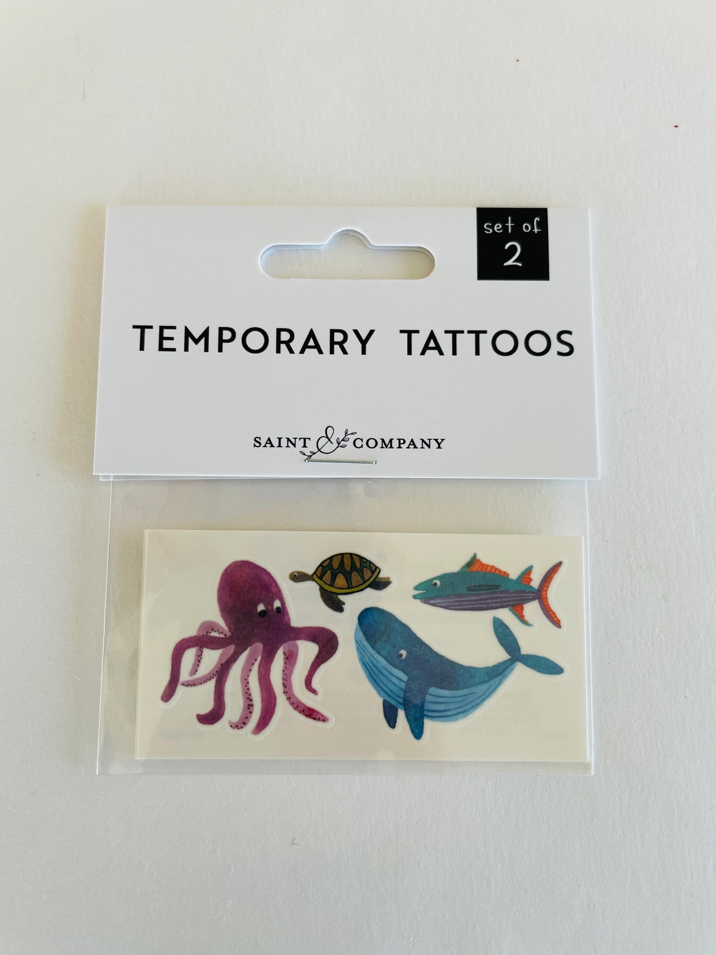 🐙Sea Life Temporary Tattoos from Saint & Company – Dive into Adventure! 🐠