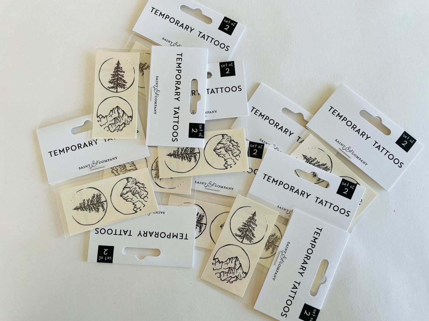 ๐๏ธ Mountain Temporary Tattoos from Saint &Company โ Adventure Awaits! ๐ฒ