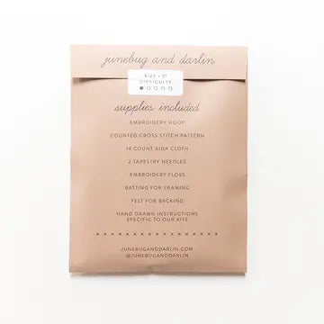 Spread Like Strawberries Cross Stitch Kit for beginners