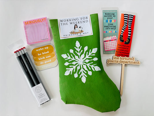 Working for the Weekend Stocking Stuffer Set – For Work Besties &amp; Cubicle Warriors