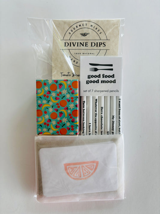 Orange You Cute! Orange Foodie Stocking Stuffer Set