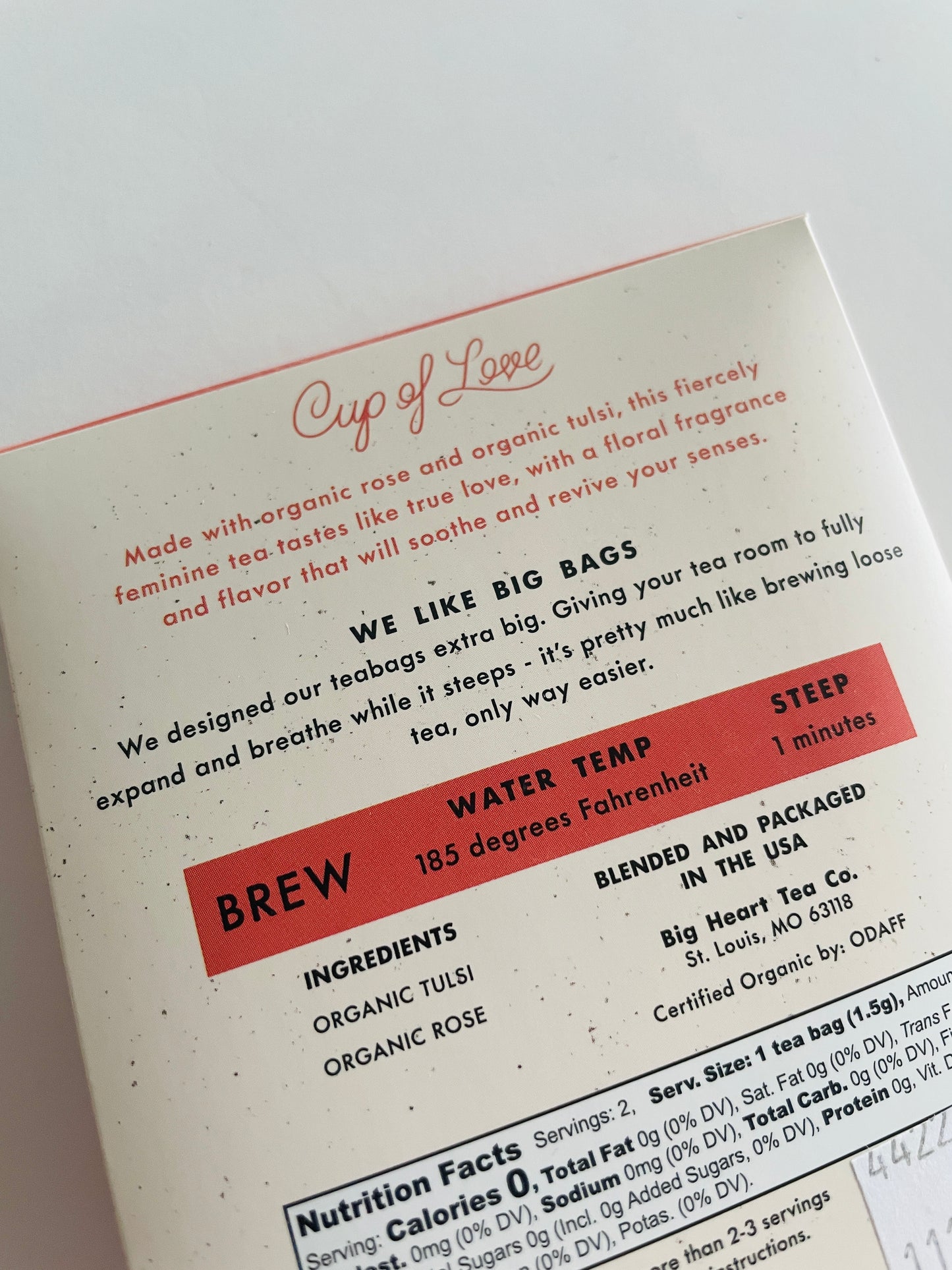 Tea for Two- Cup of Love by Big Heart Tea Company