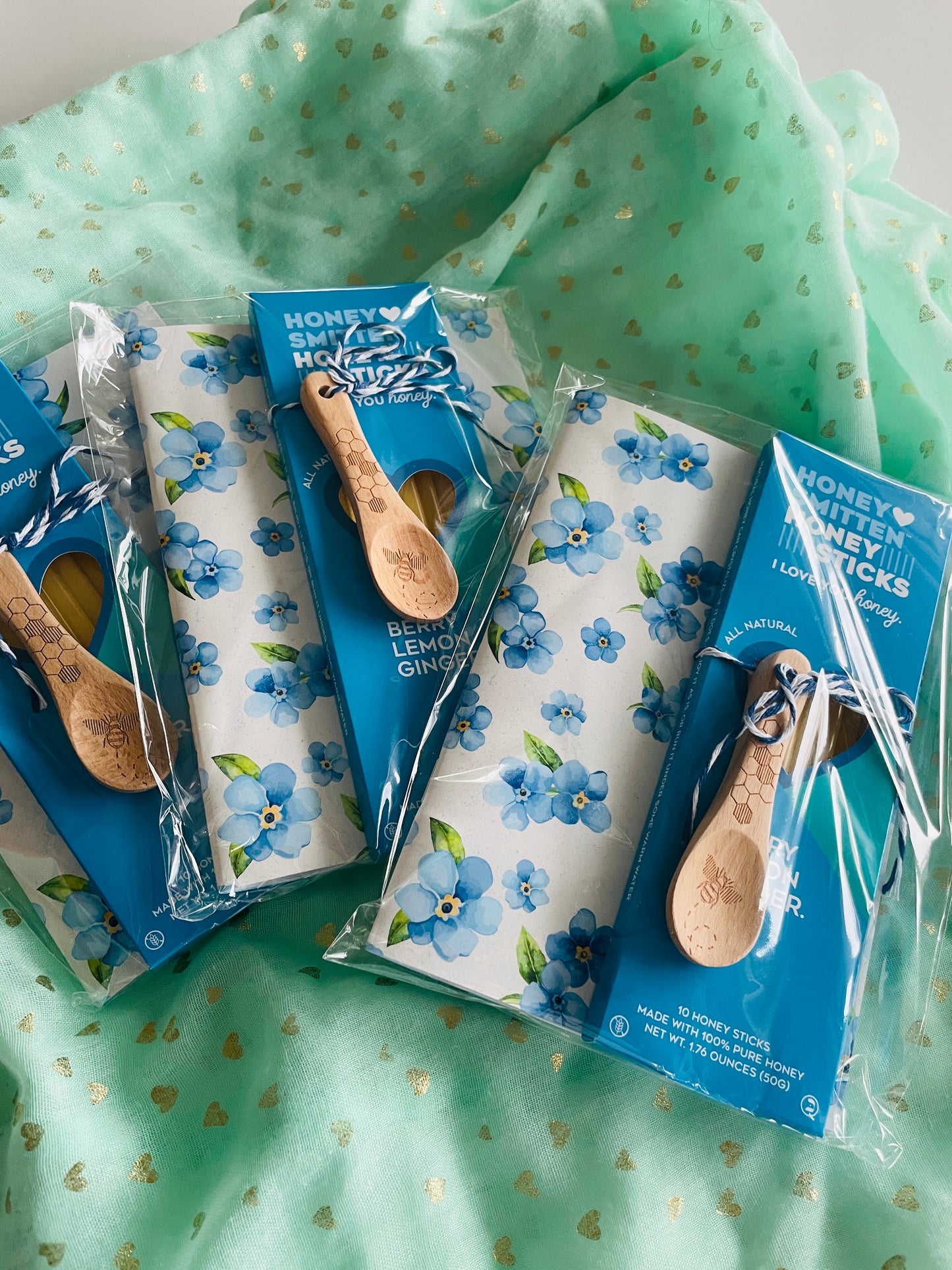 Sweet Moments Gift Set – Honey Sticks, Wooden Spoons & Journal