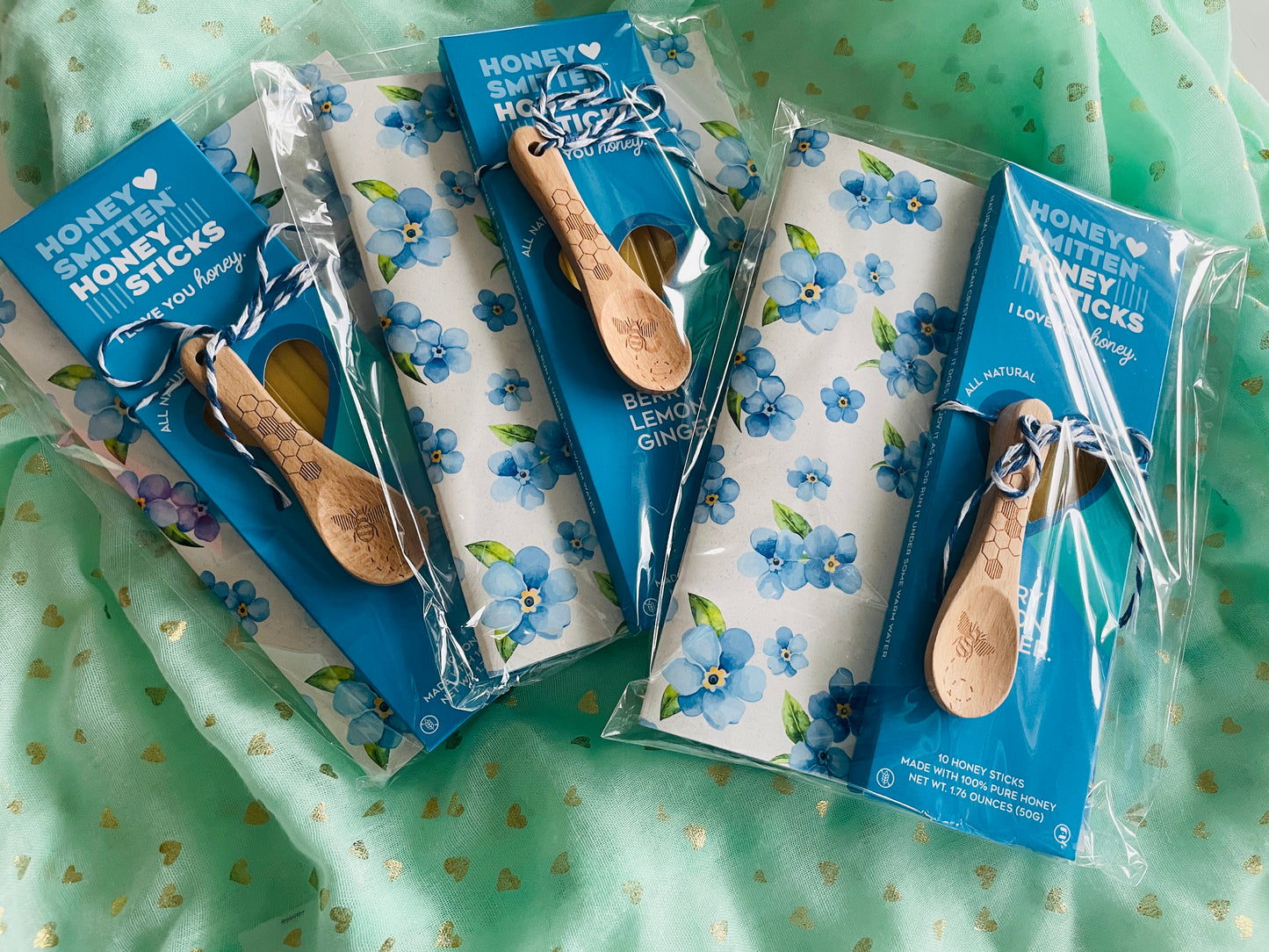 Sweet Moments Gift Set – Honey Sticks, Wooden Spoons & Journal