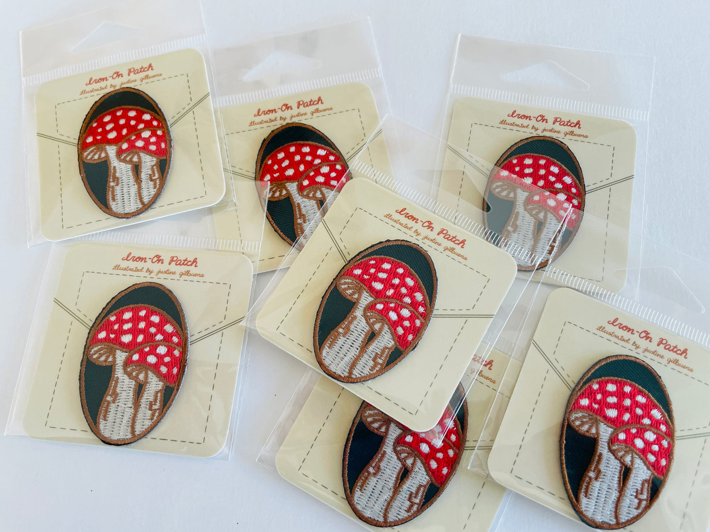 🍄 Embroidered Mushroom Patch- Designed by Justine Gilbuena🍄